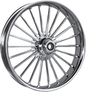 RC Components 21350-9031-126C Ilusion Forged Front Wheel Dual Disc - 21in. x 3.5in. - Chrome - sxspowersports