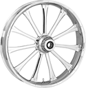RC Components 21350-9031A-122 Exile Forged Front Wheel Dual Disc - 21in. x 3.5in. - Chrome - sxspowersports