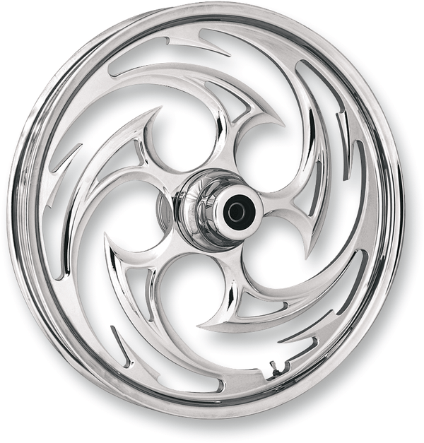 RC Components 21350-9917-92C Nitro Front Wheel (Dual Disc) - 21x3.5in. - Chrome - sxspowersports