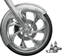 RC Components FNDRKT23 Front Fender Kit for 23in. Wheel - Builder Cut - Chrome Adapters - sxspowersports