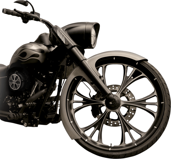 RC Components FNDRKT26-B Front Fender Kit for 26in. Wheel - Black Adapters - sxspowersports