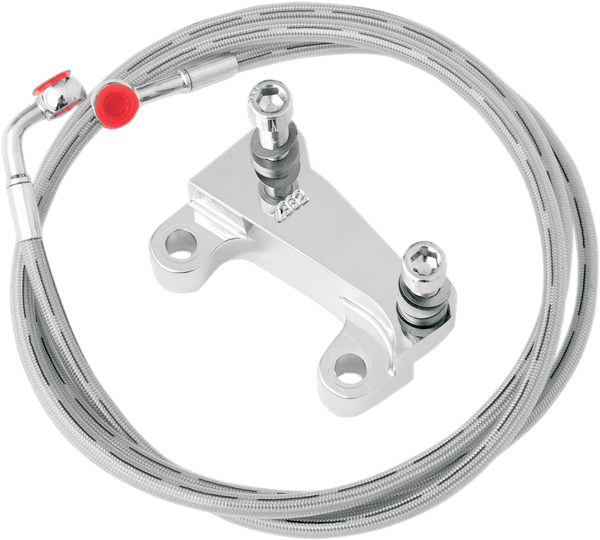 RC Components HD12378C Front Caliper Adapter Bracket Kit - Chrome - sxspowersports