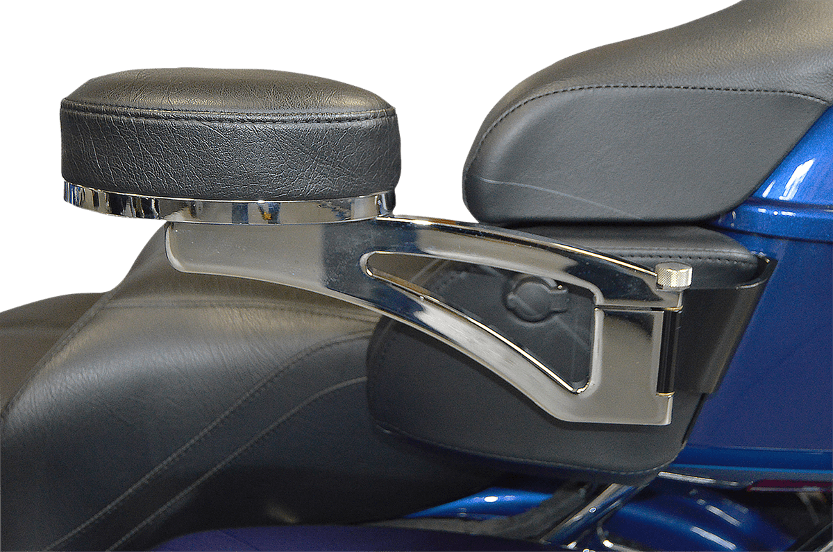 Tour Pack Arm Rests Rivco Products HD094-14 Billet Passenger Armrests for King Tour-Pak ...