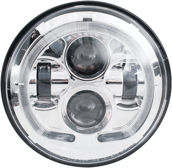 Rivco Products LED-130B 7in. LED Headlight - Black - sxspowersports
