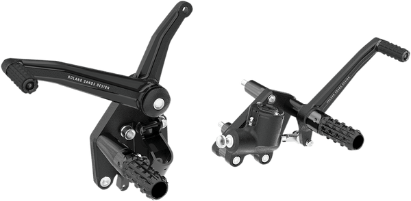 RSD 0035-1146-BM Softail Forward Controls - Contrast Cut - sxspowersports
