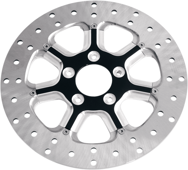 RSD 01331802HUTSSMB Hutch 11.8in. Two-Piece Brake Rotor - Black Ops - sxspowersports