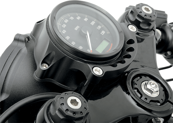 RSD 0207-2001-SB Cafe Gauge and Headlight Re-Locator - Black Ops - sxspowersports