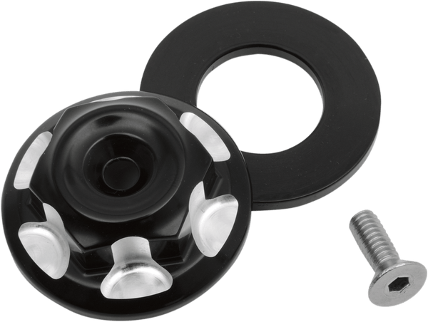 RSD 0208-2064-BM Misano Stem Nuts/Bolts - Contrast Cut - sxspowersports