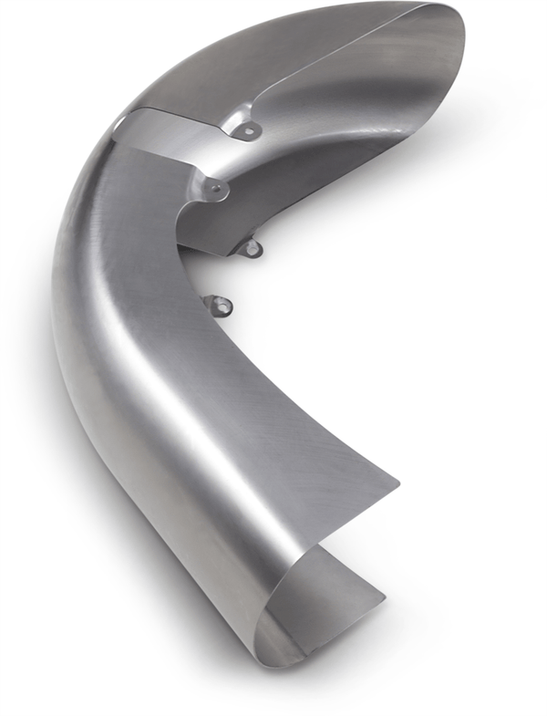 Russ Wernimont Designs RWD-50260 Flat Back Dresser Front Fender - 8in. W for 18in. - Front Wheel and 30deg. Rake - sxspowersports