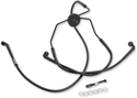 Russell R08781BC Extended Length Braided Front Brake Line Kit - +8in. Length Upper - Black - sxspowersports