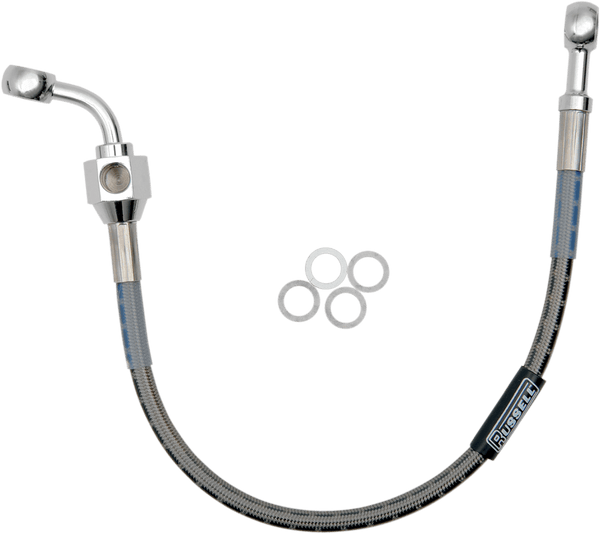 Russell R08833DS Braided Rear Brake Line Kit - Stainless - sxspowersports