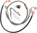Russell R08835DS Braided Rear Brake Line Kit - Stainless - sxspowersports