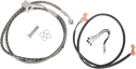 Russell R08839DS Braided Rear Brake Line Kit - Stainless - sxspowersports