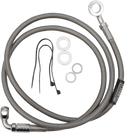 Russell R08970 Pro Swivel Universal Brake Hose - Stainless Steel - 7/16in.,Straight Upper Banjo - 40in. Length - sxspowersports