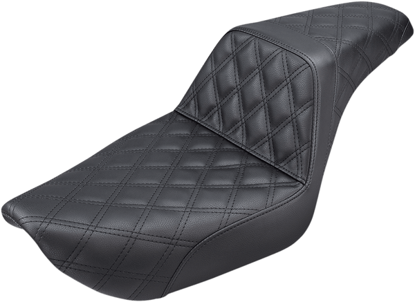 Saddlemen 804-04-175 Step-Up Full Lattice Stitch Seat - Black - sxspowersports