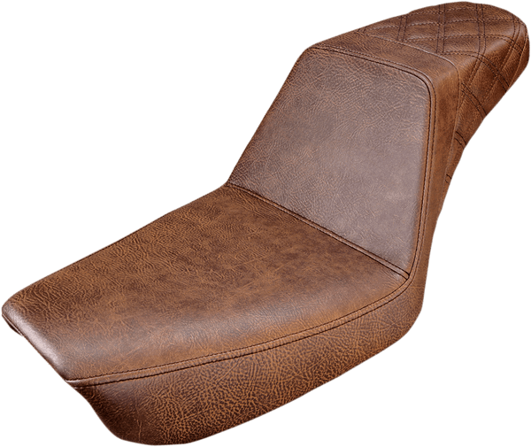 Saddlemen 804-04-175BR Step-Up Full Lattice Stitch Seat - Brown - sxspowersports