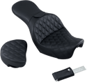 Saddlemen 806-04-030LS Explorer LS Touring Seat with Driver Backrest - Black - sxspowersports