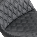 Saddlemen 806-04-030LS Explorer LS Touring Seat with Driver Backrest - Black - sxspowersports