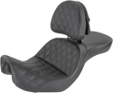 Saddlemen 806-04-030LS Explorer LS Touring Seat with Driver Backrest - Black - sxspowersports