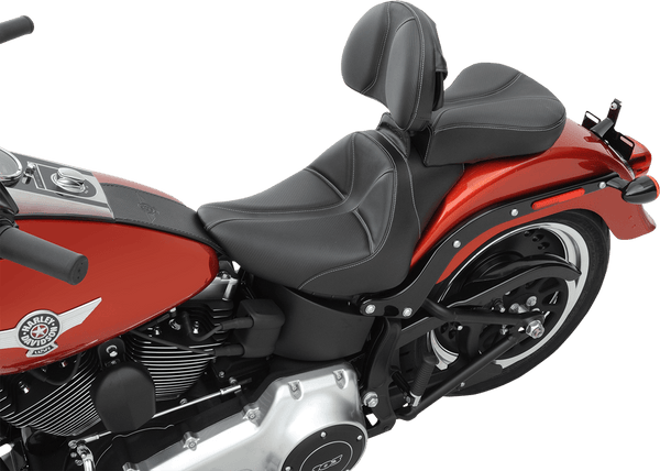 Saddlemen 806-12-0042 Dominator Solo Seat with Backrest Option - Smooth SaddleHyde - sxspowersports