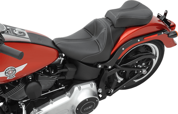 Saddlemen 806-12-0042 Dominator Solo Seat with Backrest Option - Smooth SaddleHyde - sxspowersports