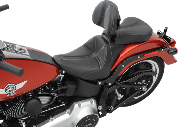 Saddlemen 806-15-0042 Dominator Solo Seat with Backrest Option - Smooth SaddleHyde - sxspowersports