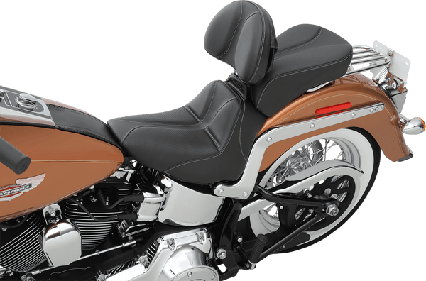 Saddlemen 806-15-0042 Dominator Solo Seat with Backrest Option - Smooth SaddleHyde - sxspowersports