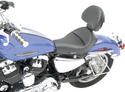 Saddlemen 807-03-0041 Renegade Heels Down Solo Seat with Driver Backrest without Studs - sxspowersports
