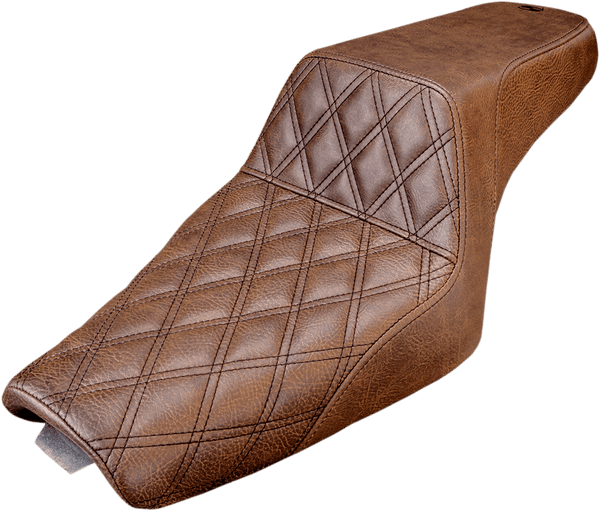 Saddlemen 807-03-173 Step-Up Rear Lattice Stitch Seat - Black - sxspowersports