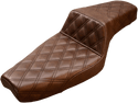 Saddlemen 807-03-175BR Step-Up Full Lattice Stitch Seat - Brown - sxspowersports