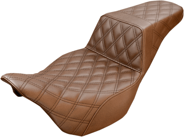 Saddlemen 808-07B-173BR Step Up Rear LS Seat - Brown - sxspowersports