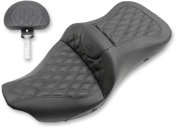 Saddlemen 808-07B-184HCT Extended Reach Heated Road Sofa LS Seat without Drivers Backrest - sxspowersports
