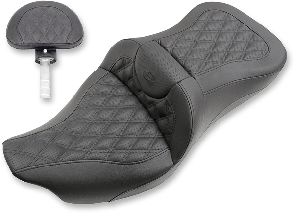 Saddlemen 808-07B-186 Extended Reach Road Sofa CF Seat without Drivers Backrest - sxspowersports