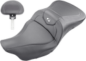 Saddlemen 808-07B-186HCT Extended Reach Heated Road Sofa CF Seat without Drivers Backrest - sxspowersports