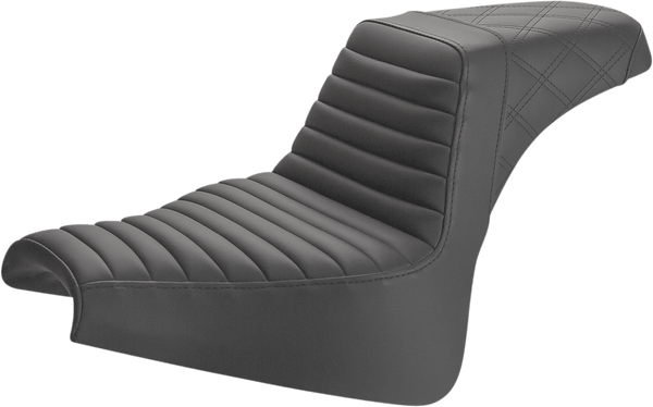 Saddlemen 812-26-176 Front TR/Rear LS Step-Up Seats - Black - sxspowersports