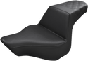 Saddlemen 813-27-173 LS Step-Up Seat - Black Smooth - sxspowersports