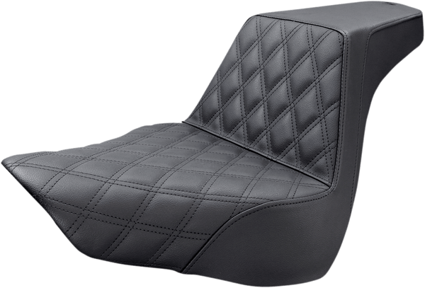 Saddlemen 813-27-175 LS Step-Up Seat - Black Full Diamond - sxspowersports