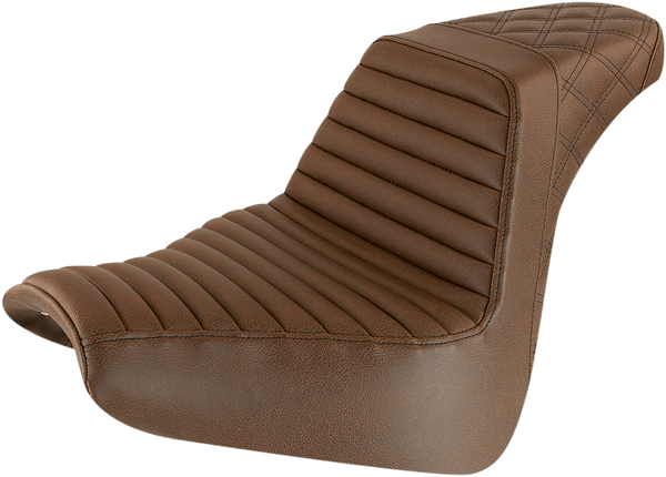 Saddlemen 813-27-176BR Front TR/Rear LS Step-Up Seats - Brown - sxspowersports