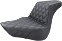 Saddlemen 818-27-175 LS Step-Up Seat - Black Full Diamond - sxspowersports