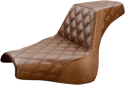 Saddlemen 818-28-175BR LS Step-Up Seat - Brown Full Diamond - sxspowersports