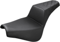 Saddlemen 818-30-173 LS Step-Up Seat - Black Smooth - sxspowersports