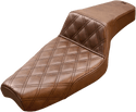 Saddlemen 879-03-172BR Step-Up Front Lattice Stitch Seat - Brown - sxspowersports