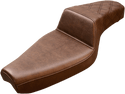 Saddlemen 879-03-172BR Step-Up Front Lattice Stitch Seat - Brown - sxspowersports