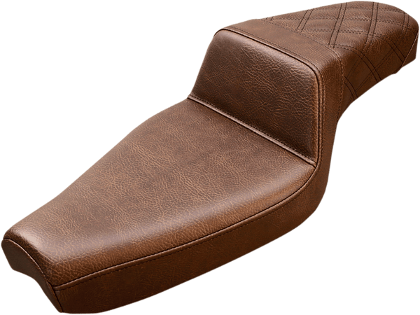 Saddlemen 879-03-172BR Step-Up Front Lattice Stitch Seat - Brown - sxspowersports