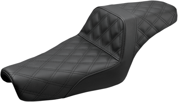 Saddlemen 879-03-173BR Step-Up Rear Lattice Stitch Seat - Brown - sxspowersports