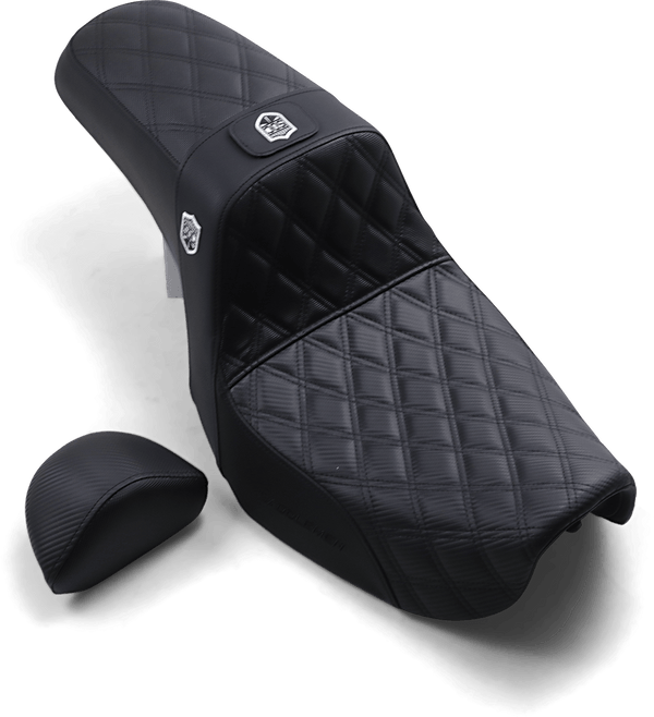 Saddlemen SC80604DBKRT Pro Series SDC Performance Gripper Seat with Driver Backrest - sxspowersports