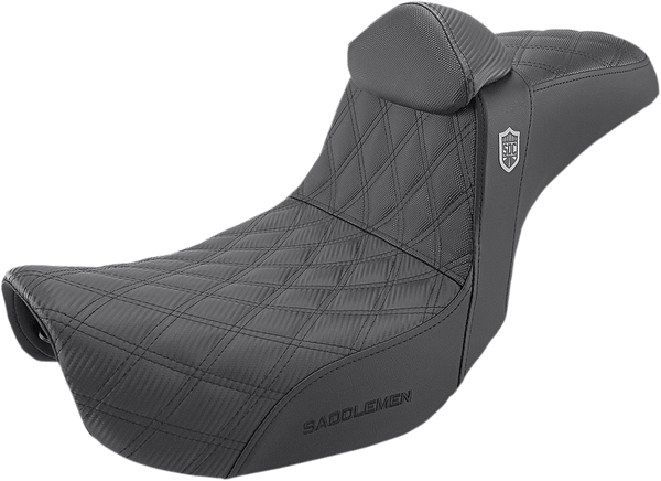 Saddlemen SC80604DBKRT Pro Series SDC Performance Gripper Seat with Driver Backrest - sxspowersports