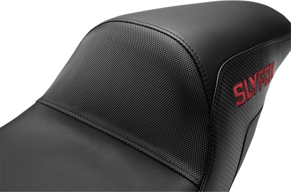 Saddlemen SF80807BU Slyfox Pro Series Seats with Burgundy Stitch Logo - sxspowersports