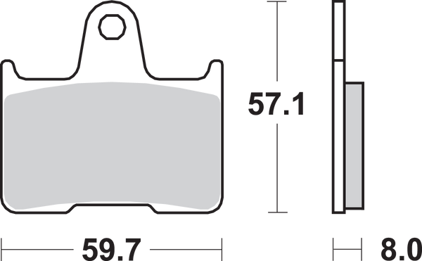 SBS 715LS LS Sintered Brake Pads - sxspowersports