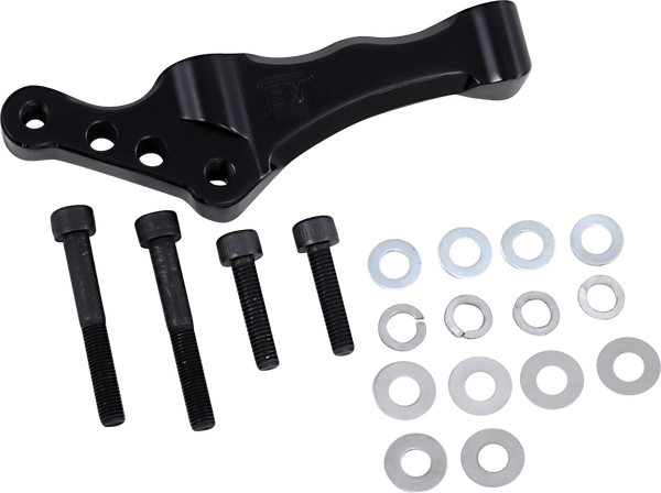 Speed Merchant SM-HDRBM13LB Radial Front Brake Caliper Mount - Black - sxspowersports
